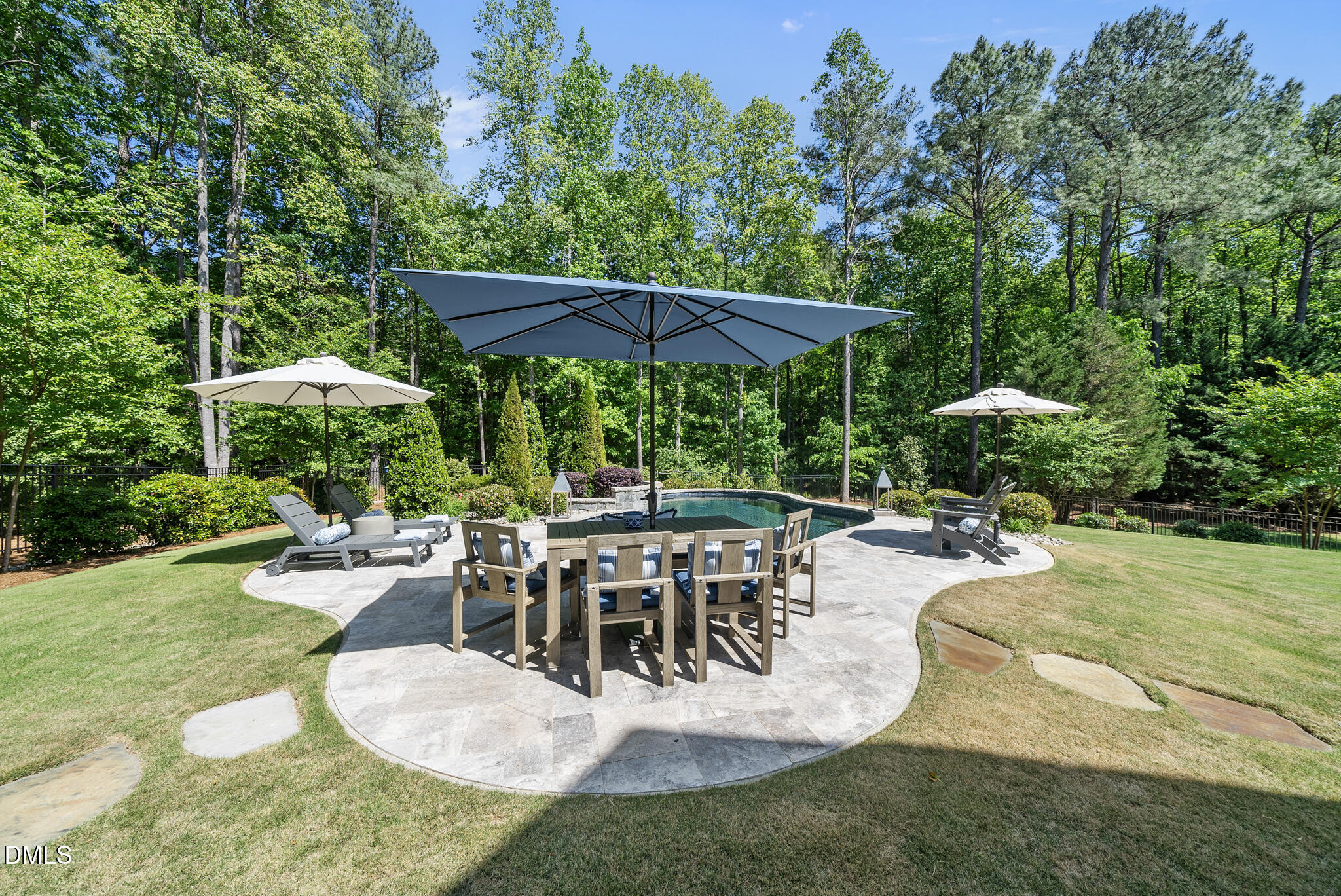 67 Nuthatch Pittsboro, NC 27312 - Photo 12 of 50 a view of a backyard with sitting area and furniture