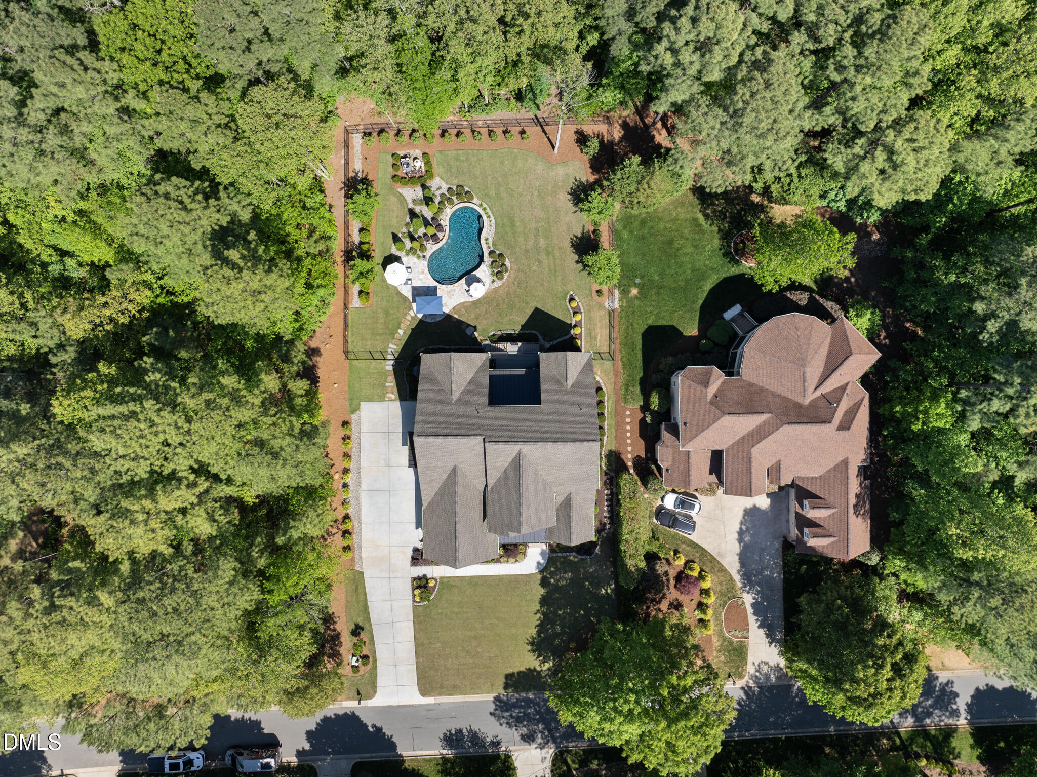 67 Nuthatch Pittsboro, NC 27312 - Photo 5 of 50 an aerial view of a house with a yard and garden
