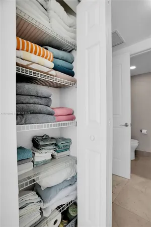 a room with storage and utility