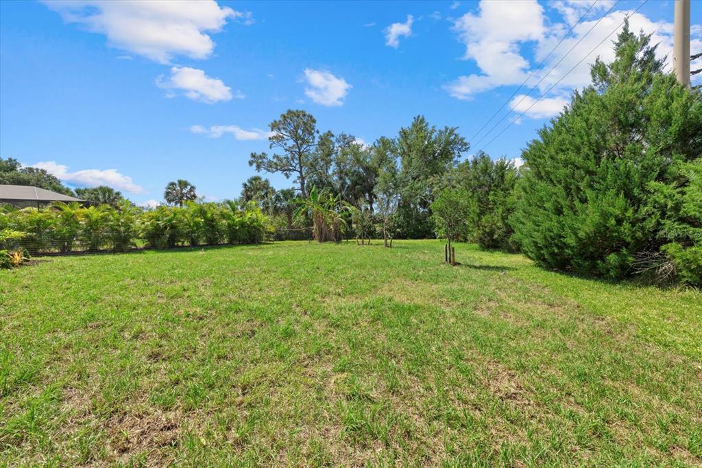 7443 South Seagrape Road Punta Gorda, FL 33955 - Photo 33 of 44 a view of a grassy field with trees in the background