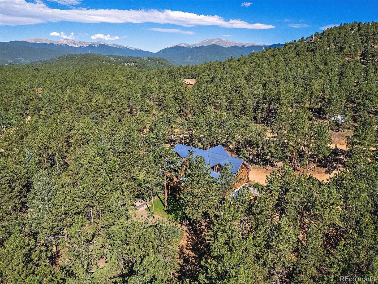 96 Six Bits Street Bailey, CO 80421 - Photo 39 of 40 a view of a yard with an ocean and mountain view