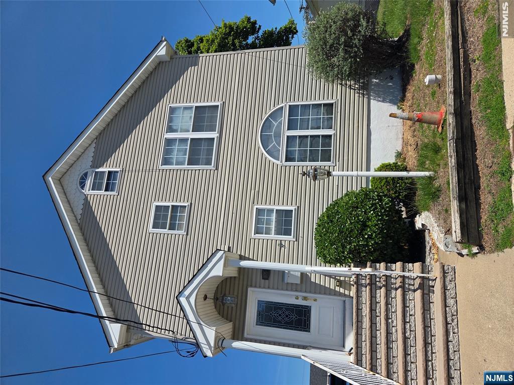 a front view of a house