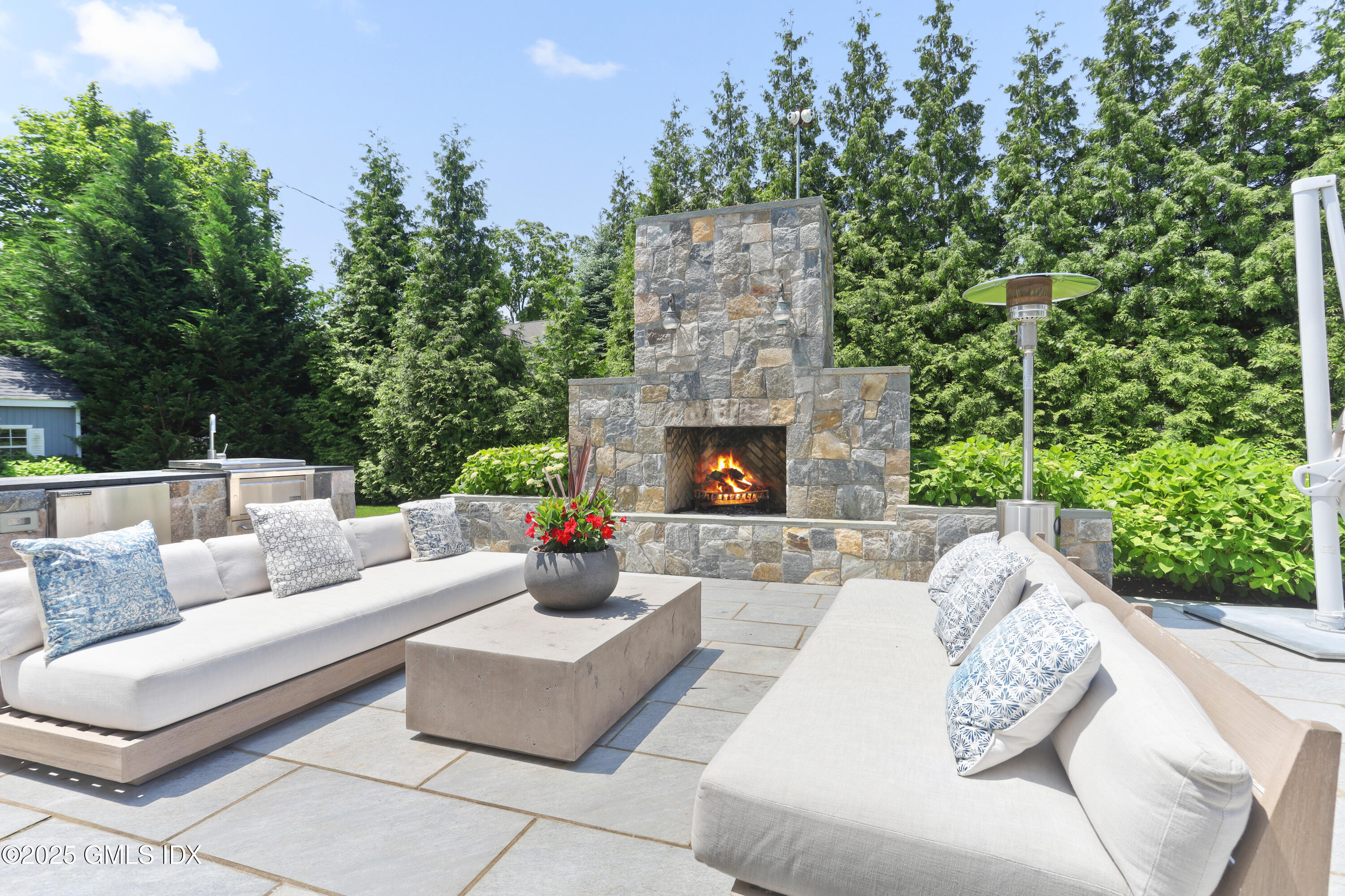 154 Byram Shore Road Greenwich, CT 06830 - Photo 29 of 34 Outdoor Fireplace