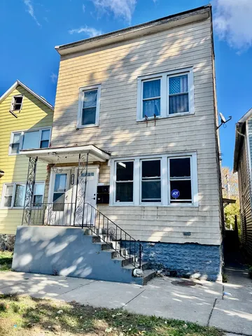 a front view of a house