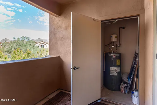 a view of a sky from a window