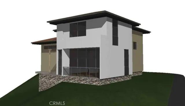 a front view of a house