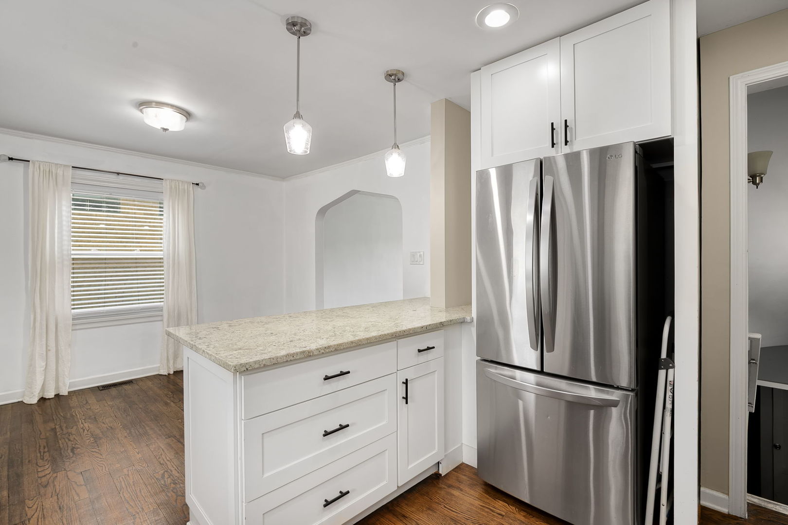 4237 Park Avenue Brookfield, IL 60513 - Photo 9 of 20 a kitchen with stainless steel appliances a refrigerator and microwave