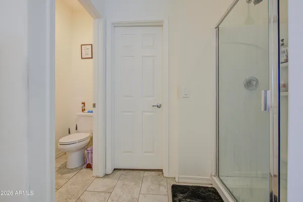 a bathroom with a toilet