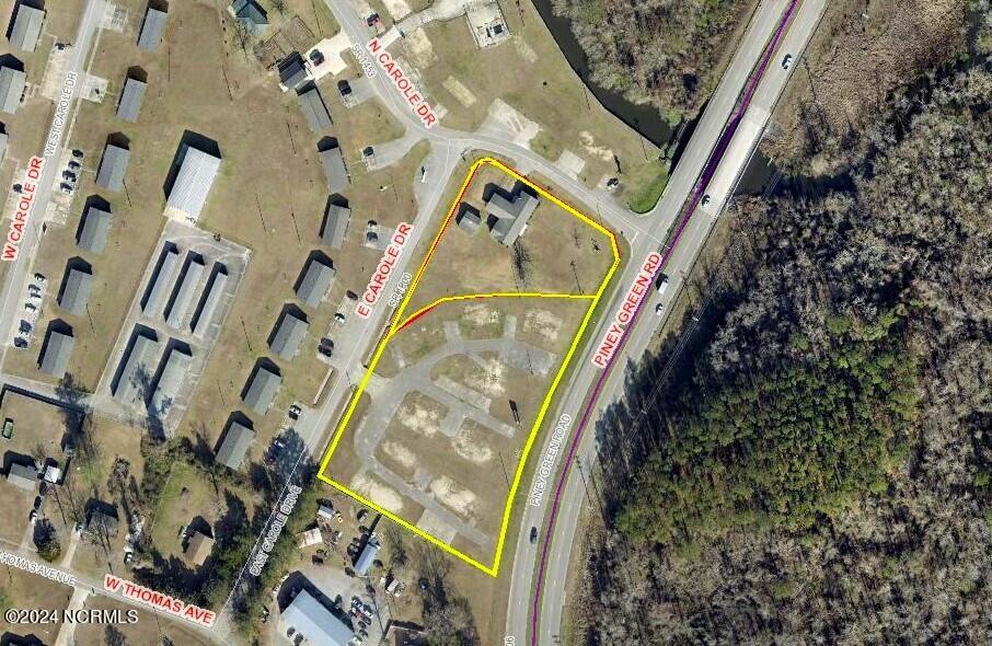 1906 Piney Green Road Jacksonville, NC 28546 - Photo 6 of 6 Aerial Tax Map