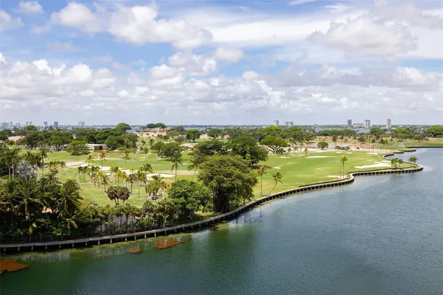 a view of a city with tall buildings