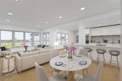 a picture of a bench in front of a door