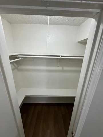 a close view of closet