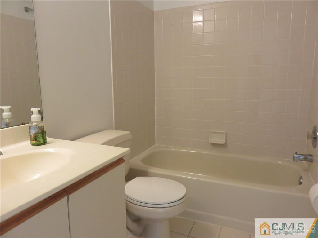 387 Draco Road, Unit 387 Piscataway, NJ 08854 - Photo 16 of 17 a bathroom with a sink a toilet and a bathtub