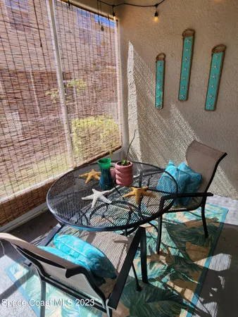 a view of wooden door