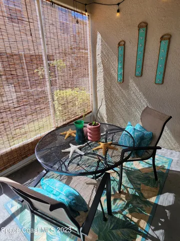 a view of wooden door