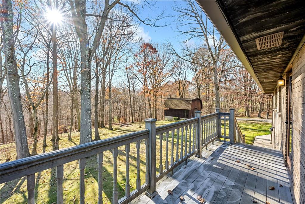 18 Colwell Street Burgettstown, PA 15021 - Photo 22 of 39 a view of a balcony with wooden floor
