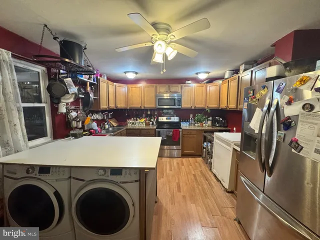 a view of a storage and utility room