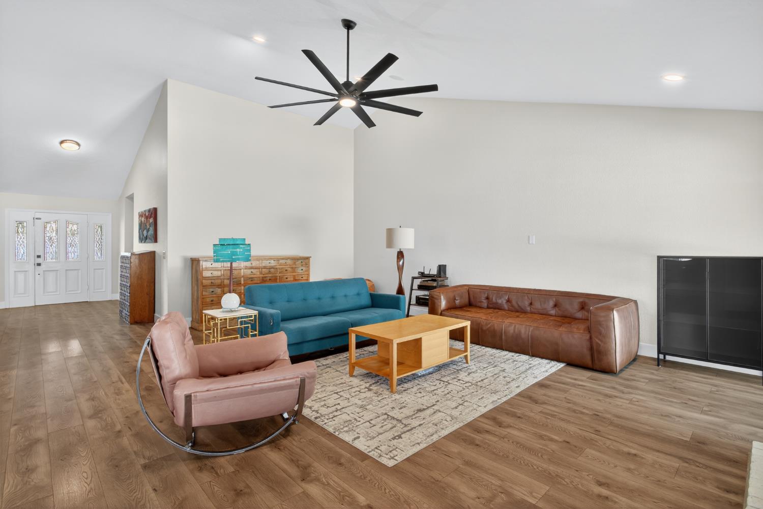 2325 Rio Verde Drive Riverbank, CA 95367 - Photo 9 of 43 a living room with furniture and a wooden floor