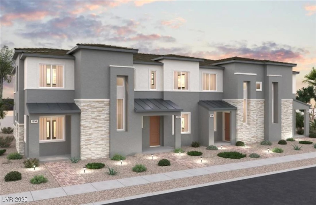 1479 Plan ~ Desert Contemporary Elevation ~ Rendering