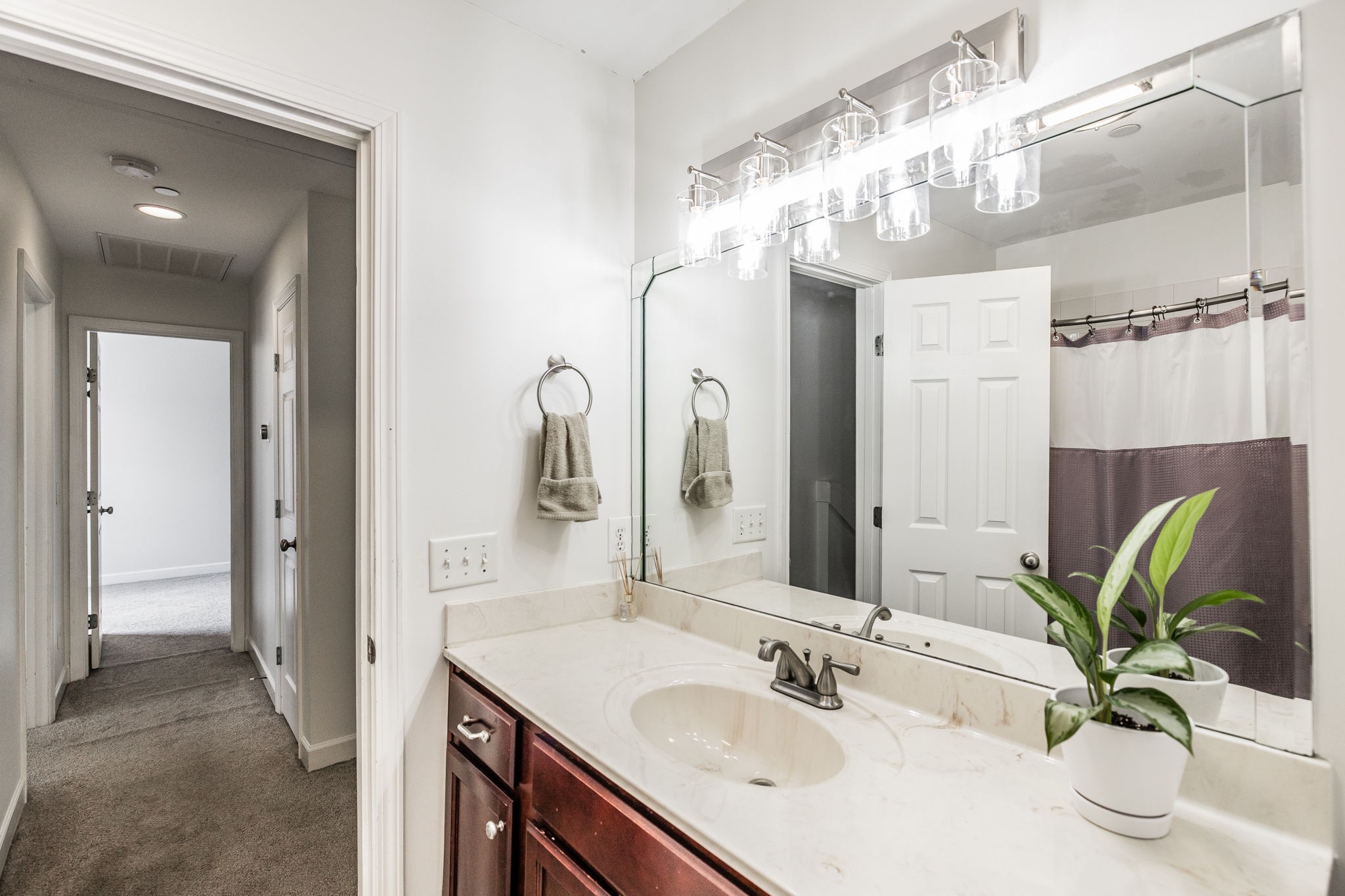 2860 Morgan Road Joelton, TN 37080 - Photo 29 of 45 a bathroom with a sink a vanity and a mirror
