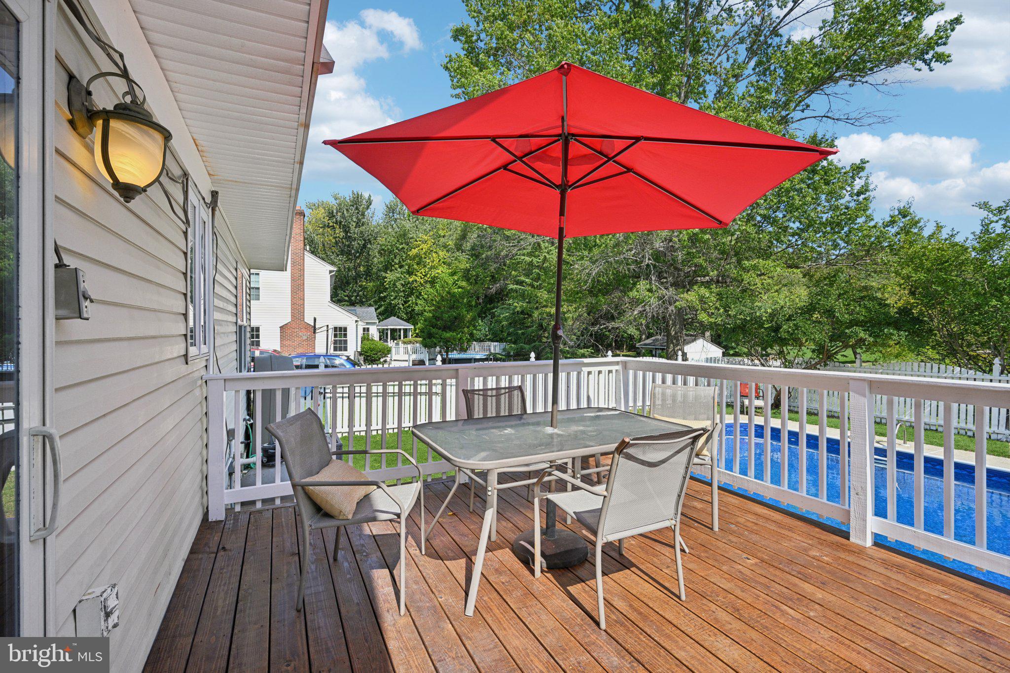 821 West Orvilla Road Hatfield, PA 19440 - Photo 40 of 64 a view of a deck with furniture and backyard