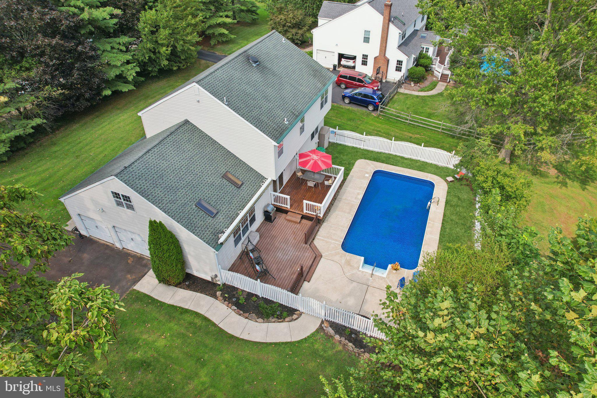 821 West Orvilla Road Hatfield, PA 19440 - Photo 57 of 64 an aerial view of a house with a yard
