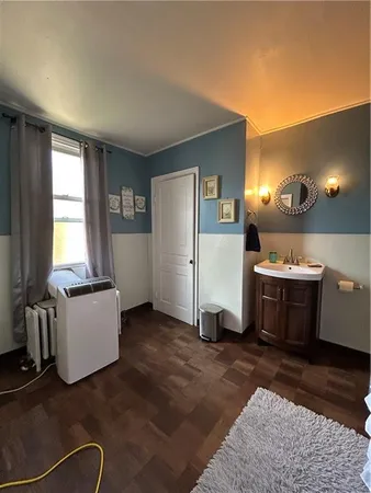 a room with a couch and a table in it