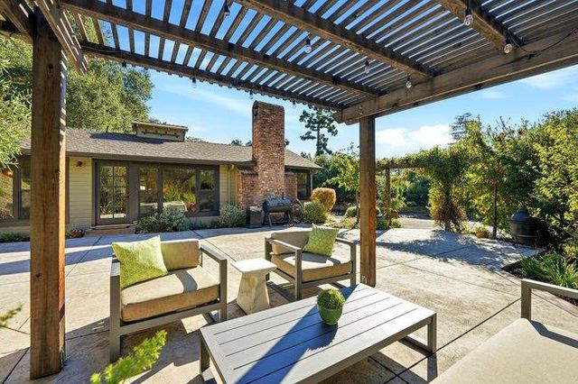 a view of a house with a patio