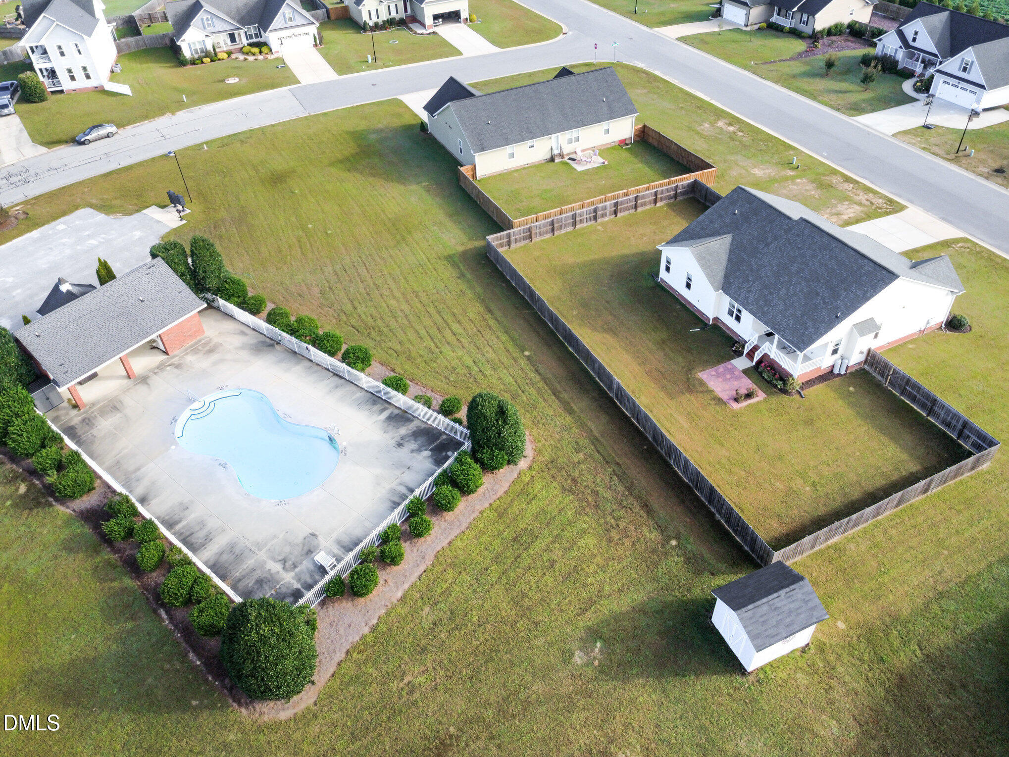 146 Wheat Drive Angier, NC 27501 - Photo 44 of 46 swimming pool with a yard