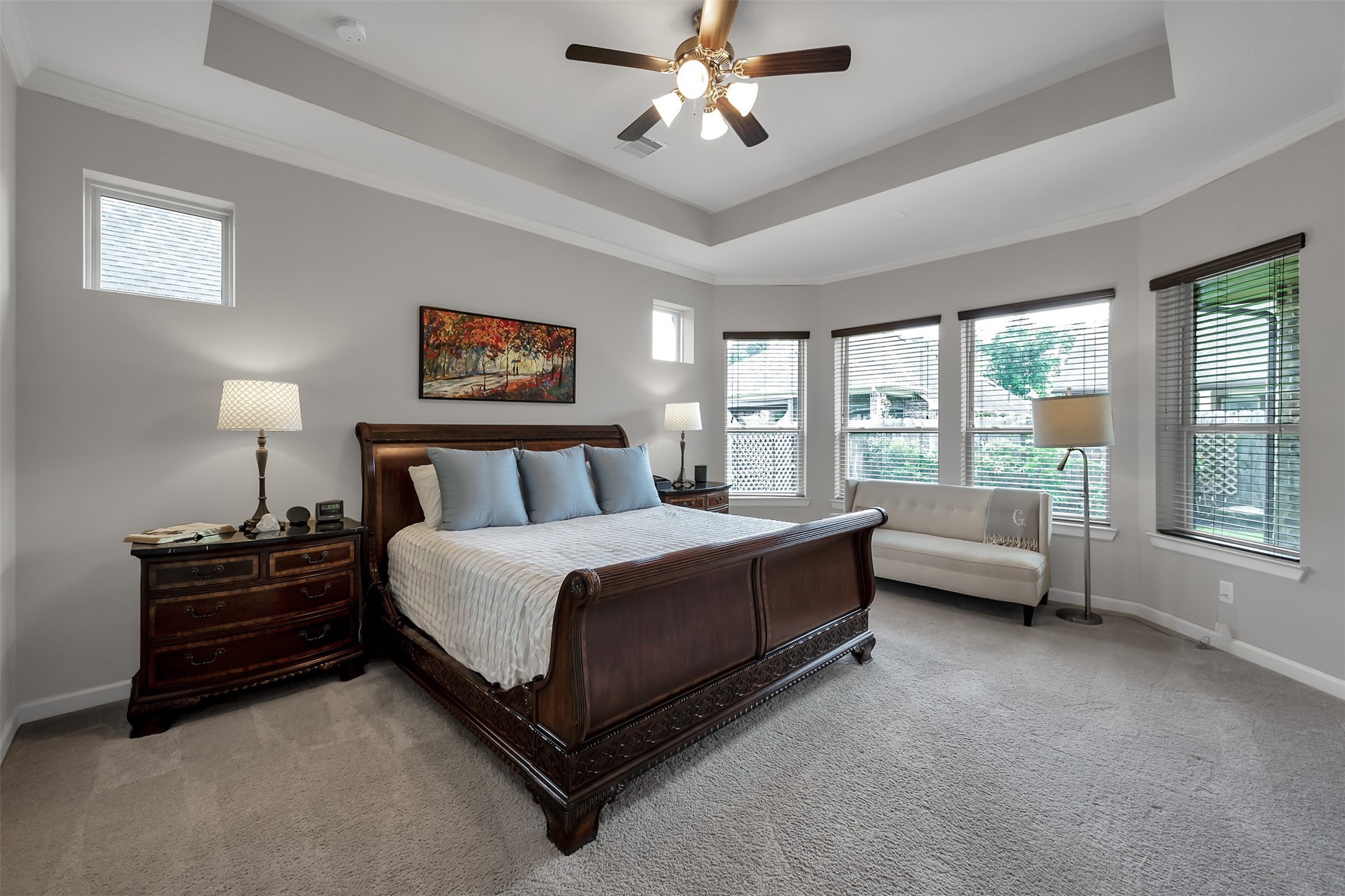 31507 Reston Cliff Court Spring, TX 77386 - Photo 14 of 31 a spacious bedroom with a bed and a couch