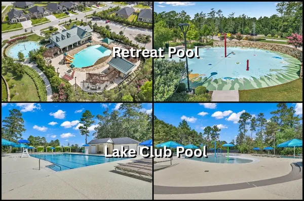 a view of swimming pool with sitting area