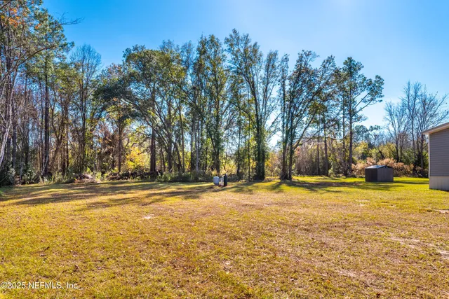 a view of a glass door