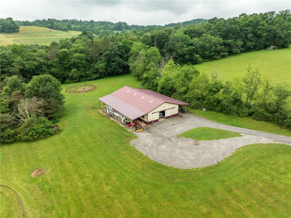 387 George Lane Seward, PA 15954 - Photo 33 of 45 a view of a backyard with a lake view