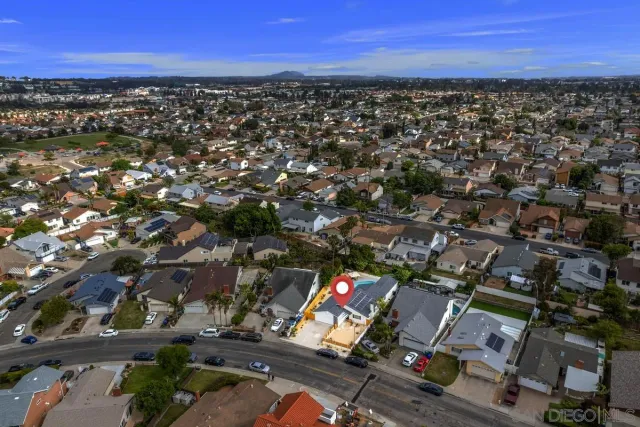 a view of city and mountain