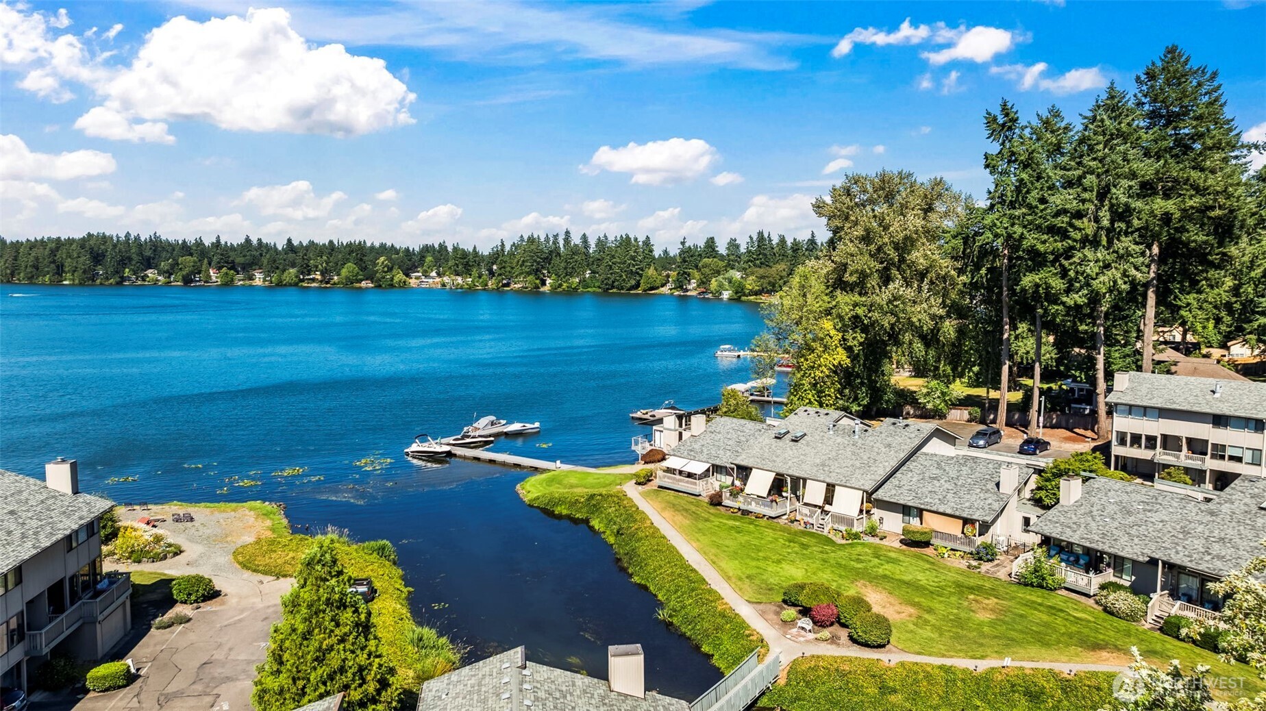 17303 Spanaway Loop Road South, Unit 4 Spanaway, WA 98387 - Photo 31 of 33 an aerial view of a house with outdoor space