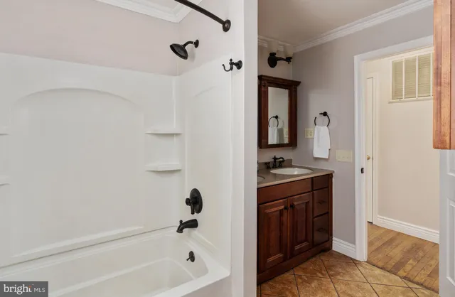 a house view with a garden space