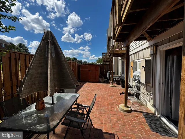 a view of outdoor space with seating area