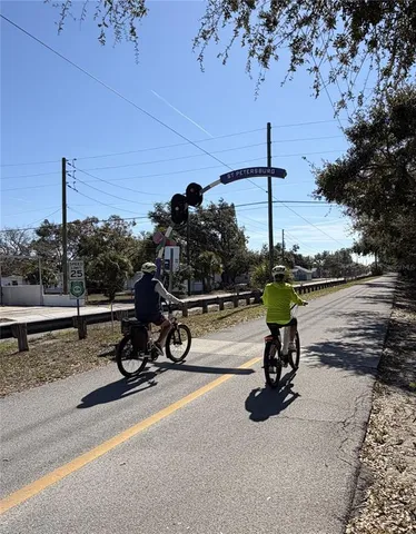 a view of a bike garage with a bike