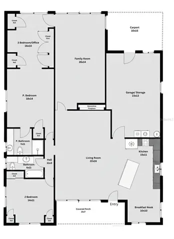 a picture of a bathroom with a shower