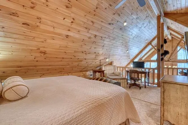 a view of balcony with couch