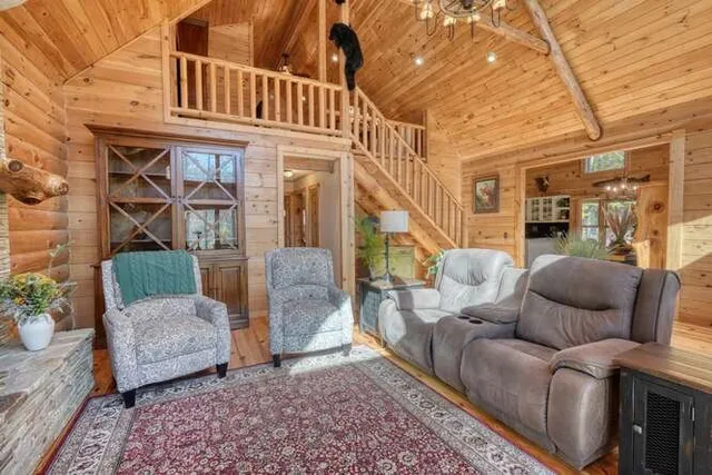 a very nice looking room with a large window