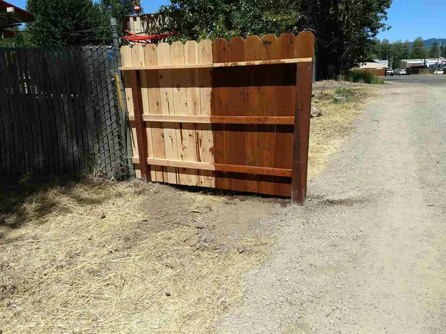 a backyard of a house