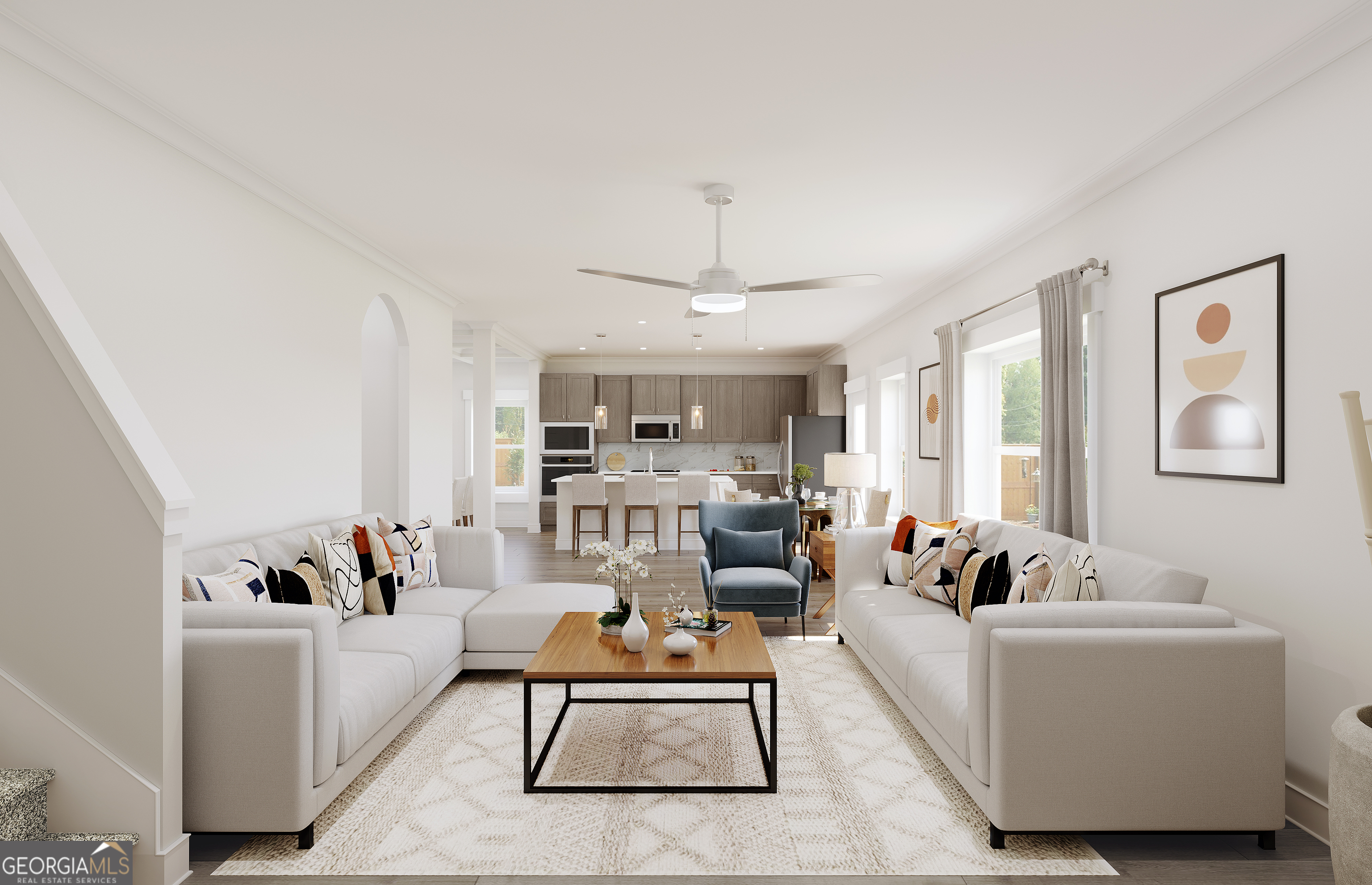 2275 Santa Fe Street, Unit 25 Morrow, GA 30260 - Photo 2 of 3 a living room with furniture and a large window
