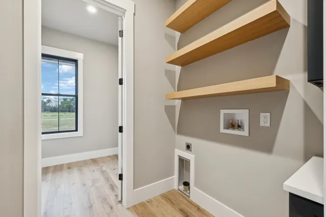 a view of a building with a street