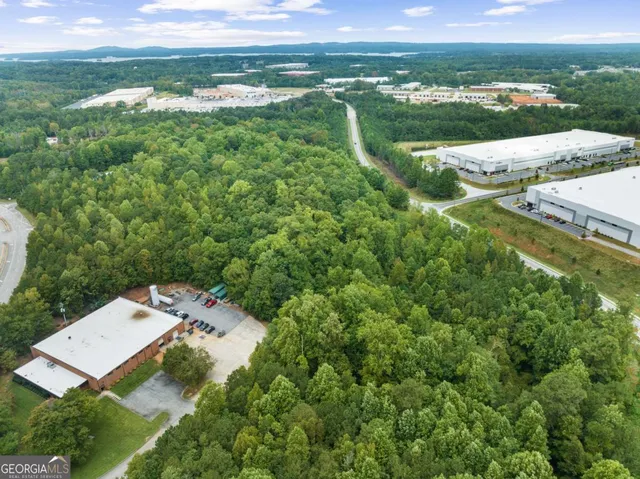 a view of a lake with a yard