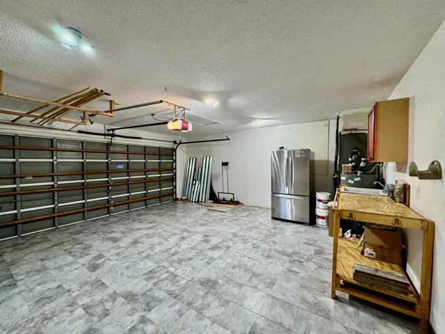a view of a garage room