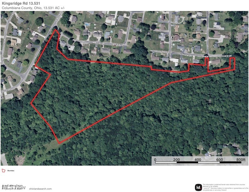 Kingsridge Road East Liverpool, OH 43920 - Photo 25 of 26 Map / location featuring property parcel outlined