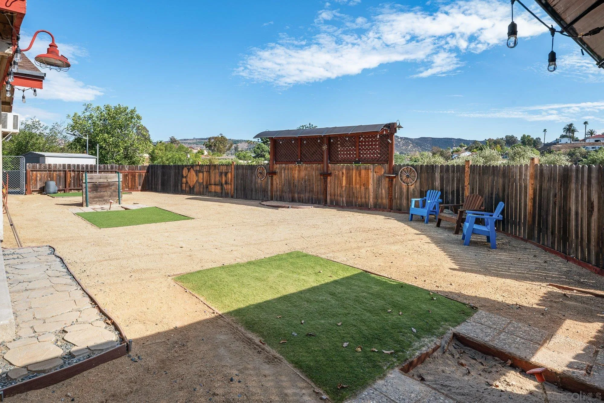 8944 Bower Lane Lakeside, CA 92040 - Photo 23 of 40 a view of a backyard with sitting area