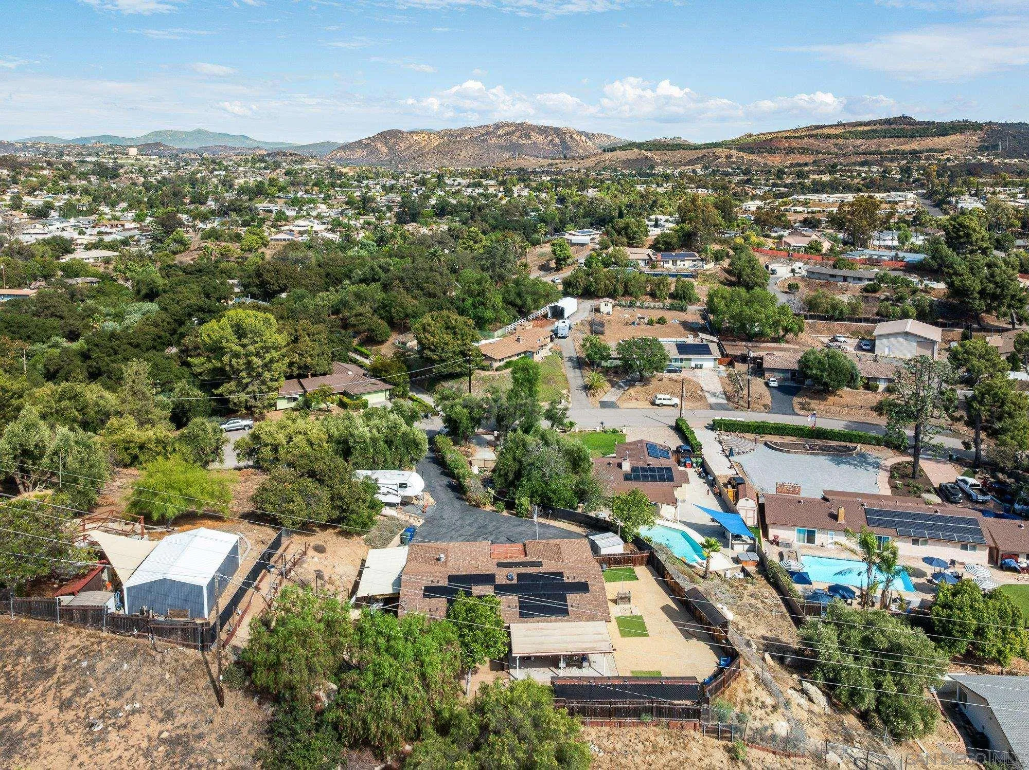 8944 Bower Lane Lakeside, CA 92040 - Photo 36 of 40 an aerial view of residential houses with outdoor space