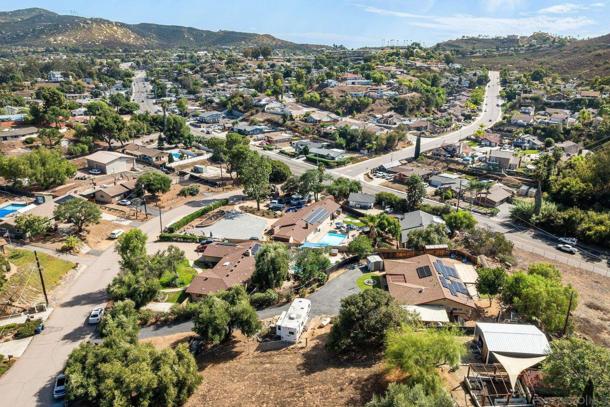 8944 Bower Lane Lakeside, CA 92040 - Photo 37 of 40 an aerial view of residential houses with outdoor space